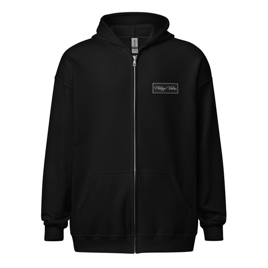 Zip-Hoodie Élégance Sombre